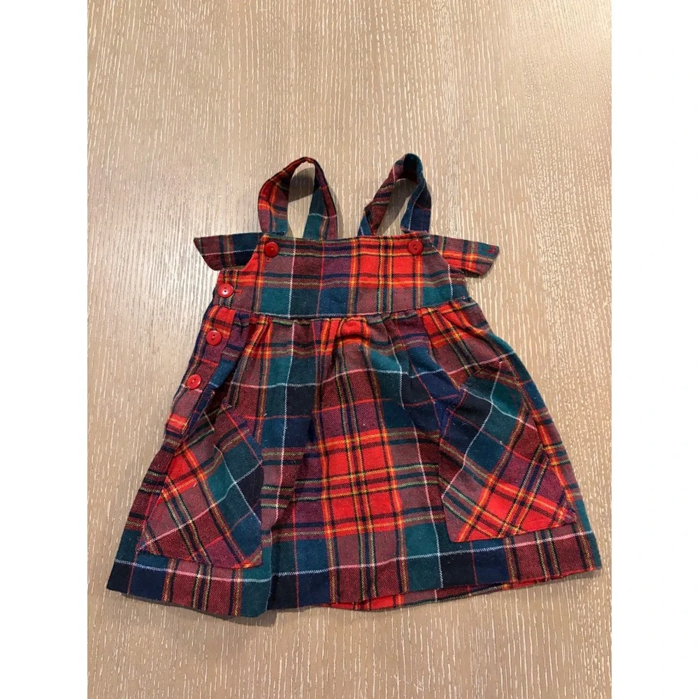 Baby Girls Boutique Clothing Lot 12-18M Stitchy Fish Christmas Plaid Smocked Set